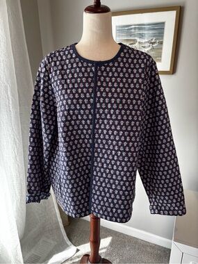 J. Jill Quilted Jacket in Red, White and Blue